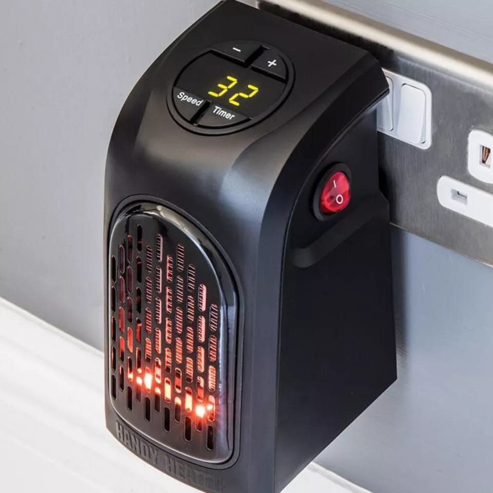 Mini Calefactor Portatil De Pared 400w Clima Calentador